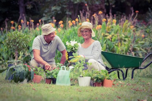Customer raising a landscaping complaint about outdoor work