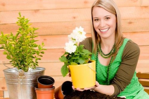 Charity reuse and waste separation for landscaping materials
